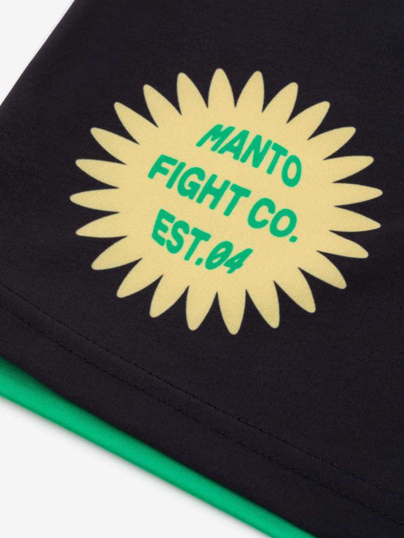 MANTO hybrid fightshorts Cross -black